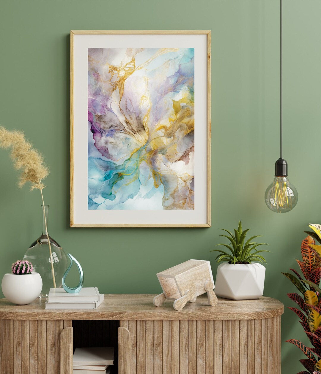 Photo inspiration: Fresh Look at Abstract Watercolor Wall Art Tranquil Home Decor Digital Print