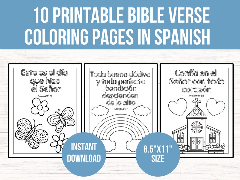 Sunday School Coloring Pages in Spanish, Preschool Bible Verses En ...