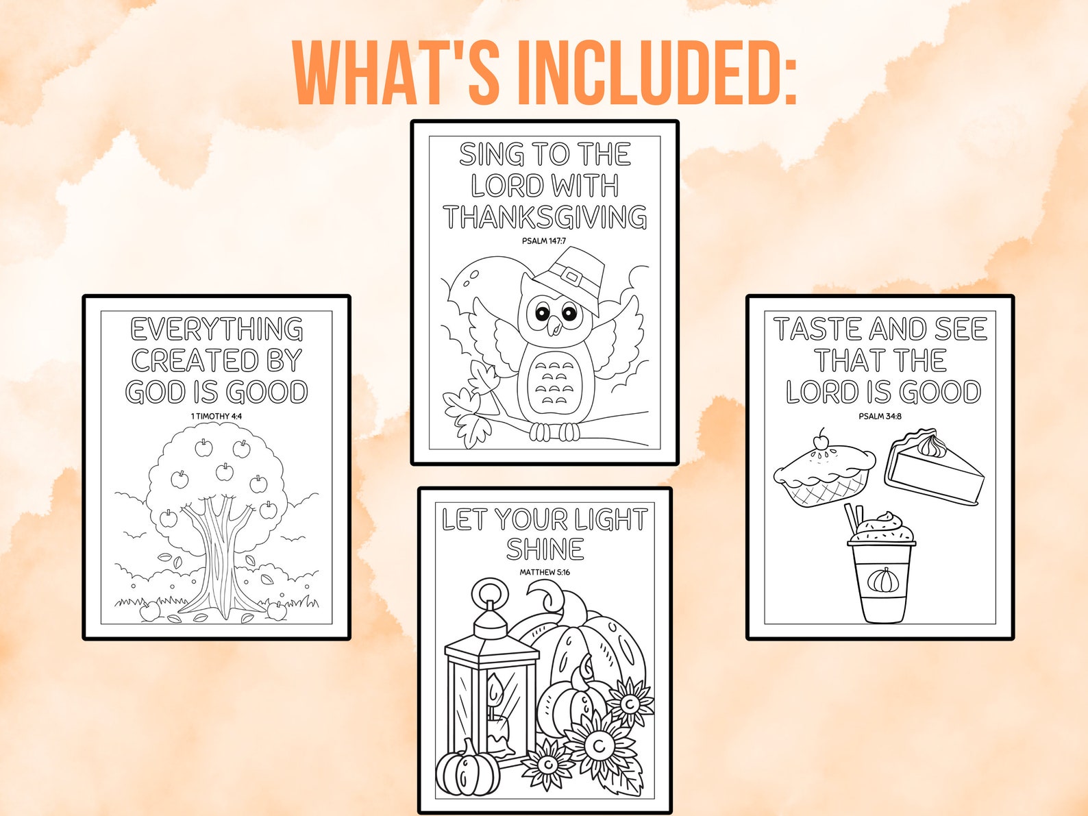 Fall Sunday School Coloring Pages, Preschool Bible Verses, Thanksgiving