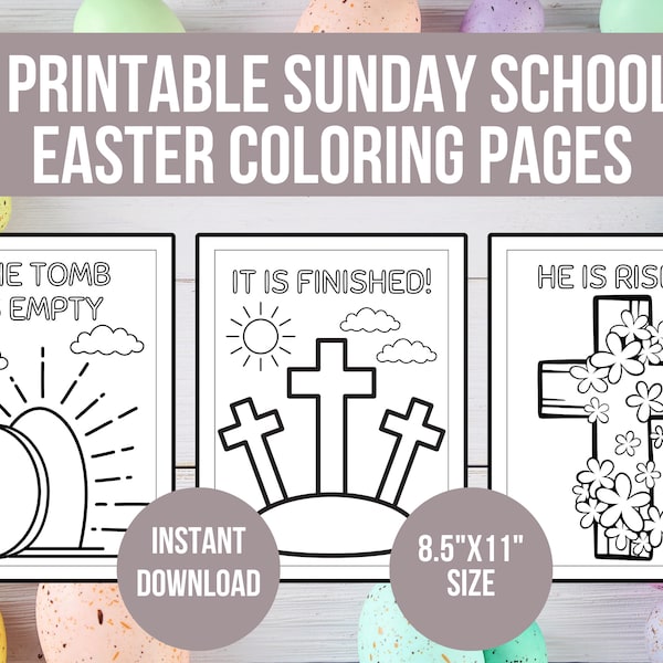 Easter Sunday School Coloring Pages, Religious Preschool Worksheet, Printable Church Coloring Sheets, Bible Activities For Kids, He Is Risen