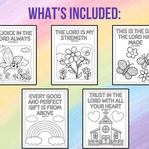 Sunday School Coloring Pages, Preschool Bible Verses, Homeschool & Church Coloring Sheets, Bible Activities, Christian Scripture For Kids image 3