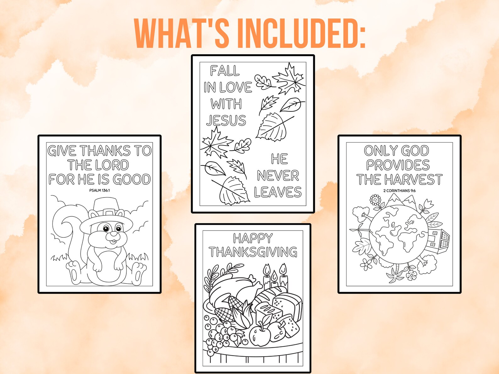 Fall Sunday School Coloring Pages, Preschool Bible Verses, Thanksgiving ...