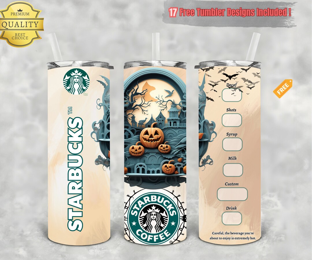 Starbucks Halloween Tumbler Wrap Fall Starbucks Sublimation Etsy