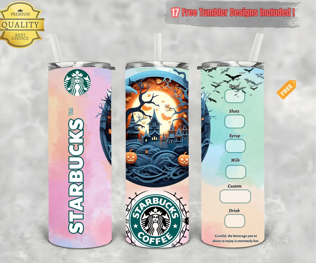 Starbucks Halloween Tumbler Wrap Starbucks Fall Sublimation Etsy