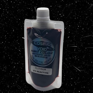 Cosmic Void Hair Color Semi Permanent UV REACTIVE Plutonium Hot Red Violet Hair Dye  Vegan Cruelty Free