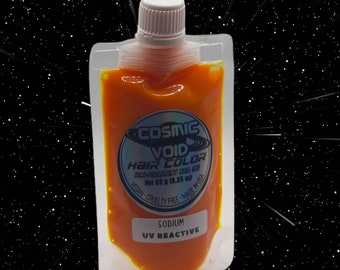 SODIUM Yellow Orange UV Reactive Semi Permanent Hair Dye