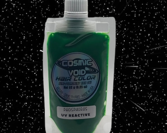 PHOSPHORUS Neon Dark Green UV Reactive Semi Permanent Hair Dye