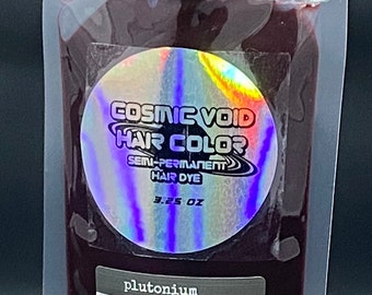 Cosmic Void Hair Color Semi Permanent UV REACTIVE Plutonium Hot Red Violet Hair Dye  Vegan Cruelty Free