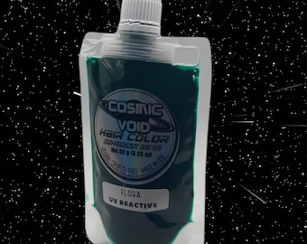 FLORA Teal Green UV Reactive Semi Permanent Hair Dye