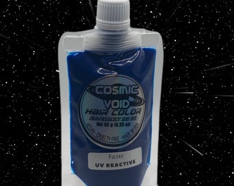 PULSAR Electric Blue UV Reactive Semi Permanent Hair Dye