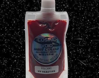 VOLCANO Fiery Red Orange UV Reactive Semi Permanent Hair Dye