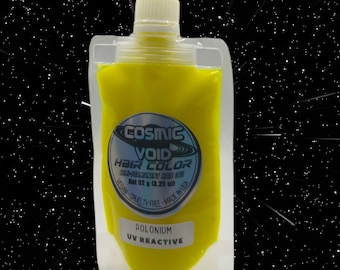 POLONIUM Hot Yellow UV Reactive Semi Permanent Hair Dye