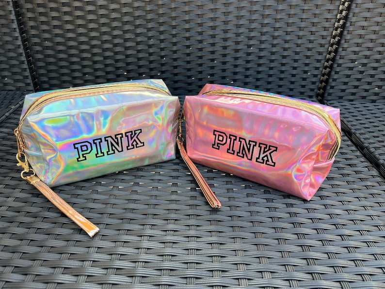Holographic Makeup Bag Etsy