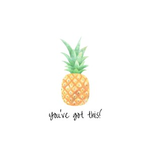 Carte de voeux FIV "Vous avez ceci !" Carte de fertilité ananas FIV, téléchargement numérique