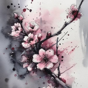 Japanese Cherry Blossom | Nature Art Print