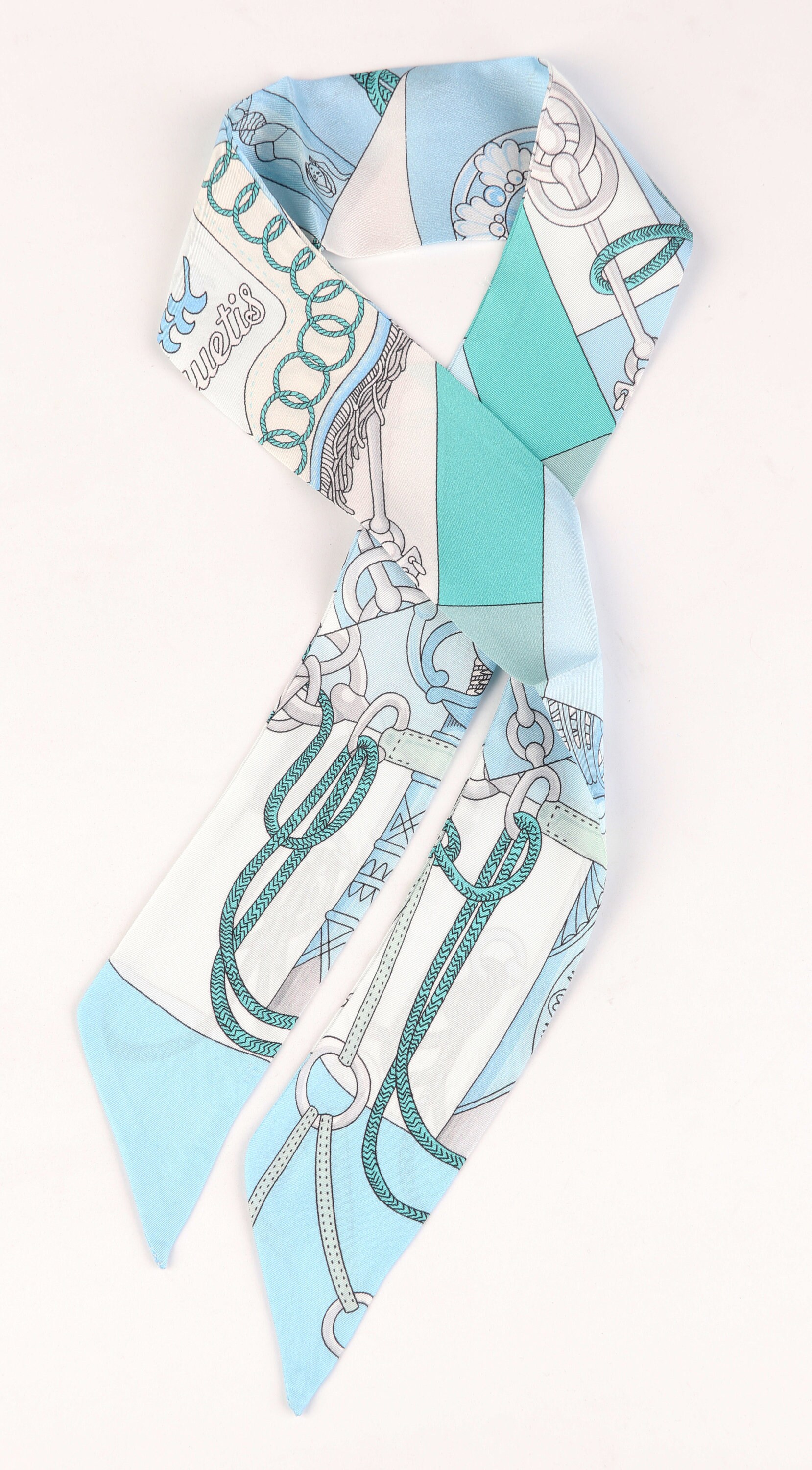thumbnail image 2 of Stripped Scarf Muloo Strip Scarf For Women - Long Skinny Belt Necktie Y2K Style Neckerchief | 180cm Polyester Multi-Way Fashion Scarf Y2k Skinny Scarf 2 of 9