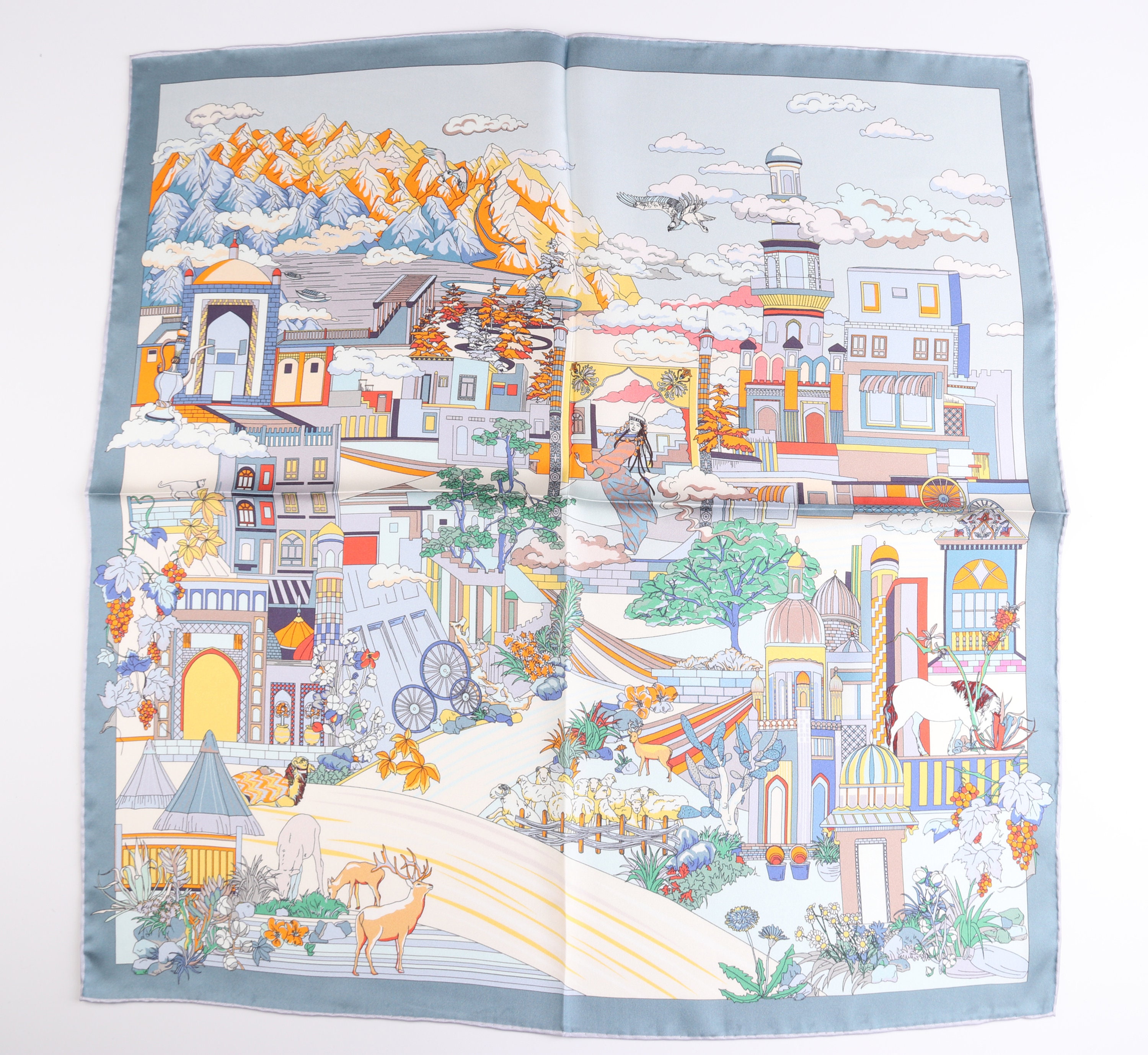 Double Layer Silk Scarf
