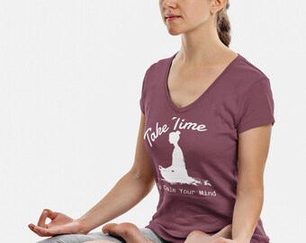 Camiseta de meditación, camiseta de mindfulness, camiseta de relajación, top de yoga, ropa espiritual, ropa zen