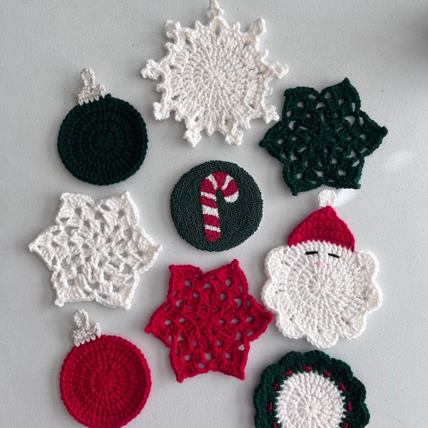 Christmas Mug Rug Etsy