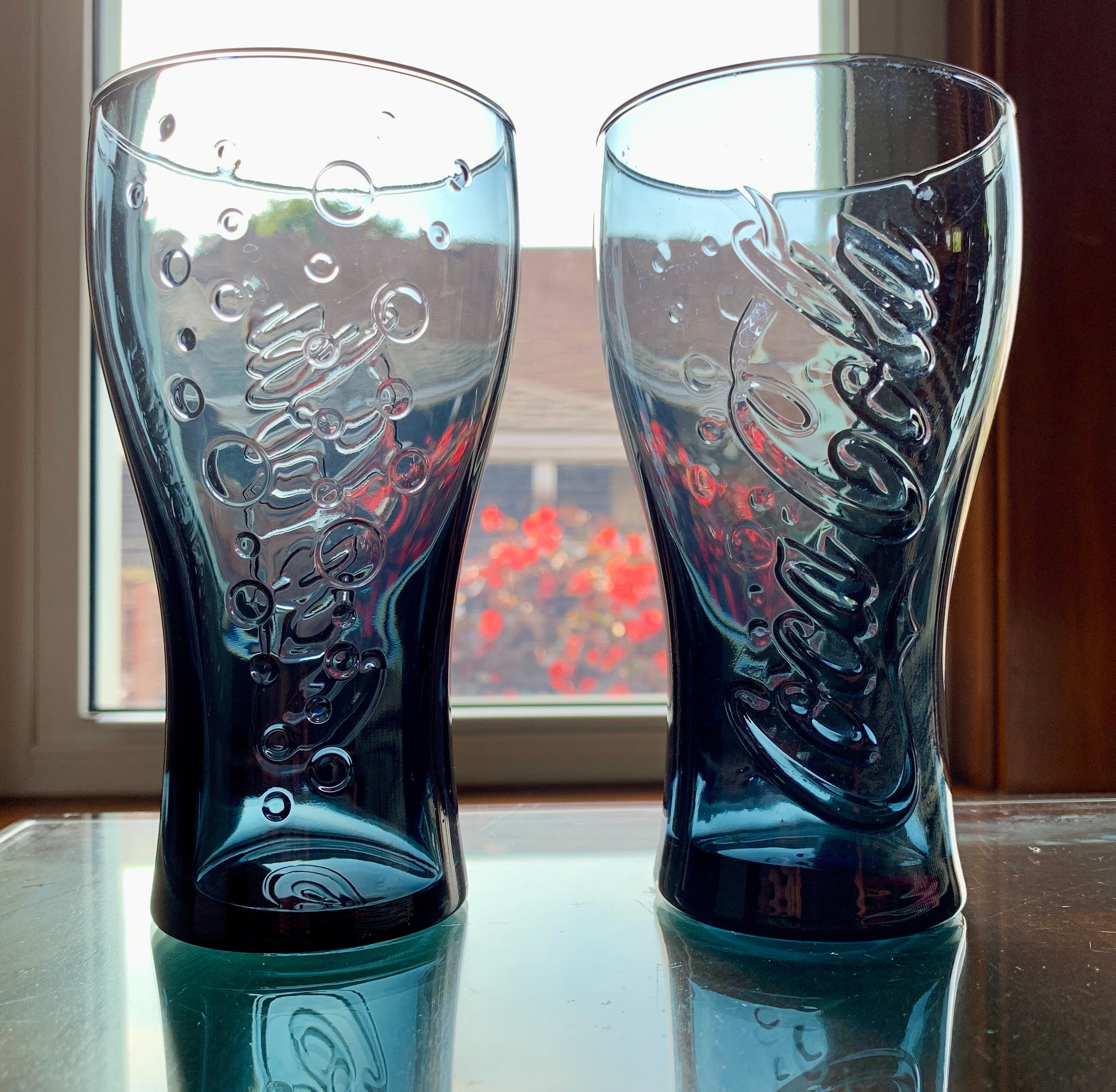 A Collectible Pair of 11 Fl Oz Charcoal COCA-COLA Modern