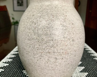 Mid-Century 8”x 5 3/4” SCHEURICH #503-20 West Germany Pottery Vase/Planter; Vintage Classic Speckled Design Studio Art Pottery c.1970s
