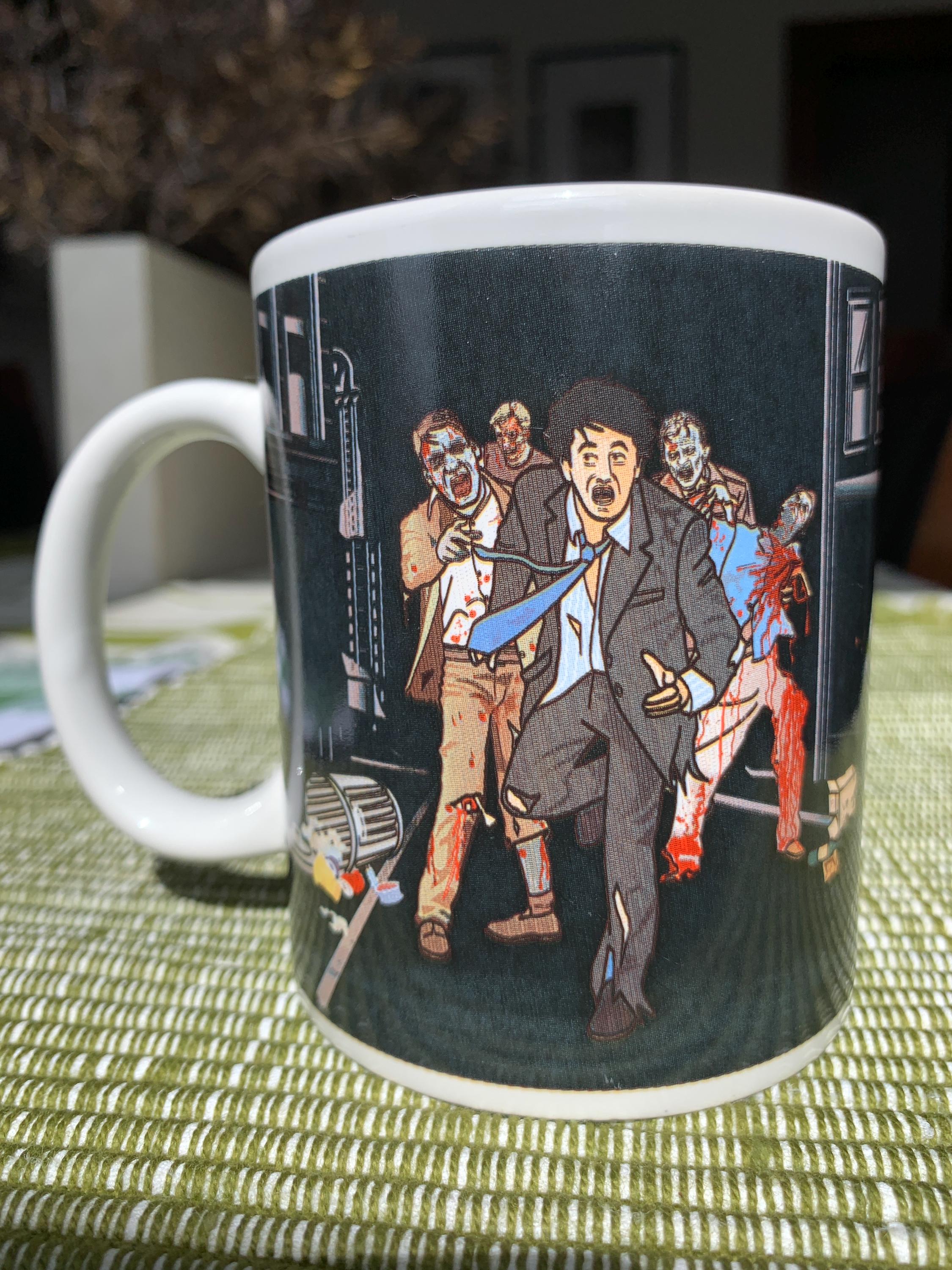 Unused Collectible 10 1/2 floz PALADONE Zombie Apocalypse Heat Activated/Transfer Vibrant Ceramic Coffee/Tea Mug w/Wrap Around Horror Design
