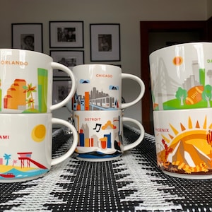 Unused STARBUCKS 14 Floz “you Are Here”ceramic Mug Limited Edition