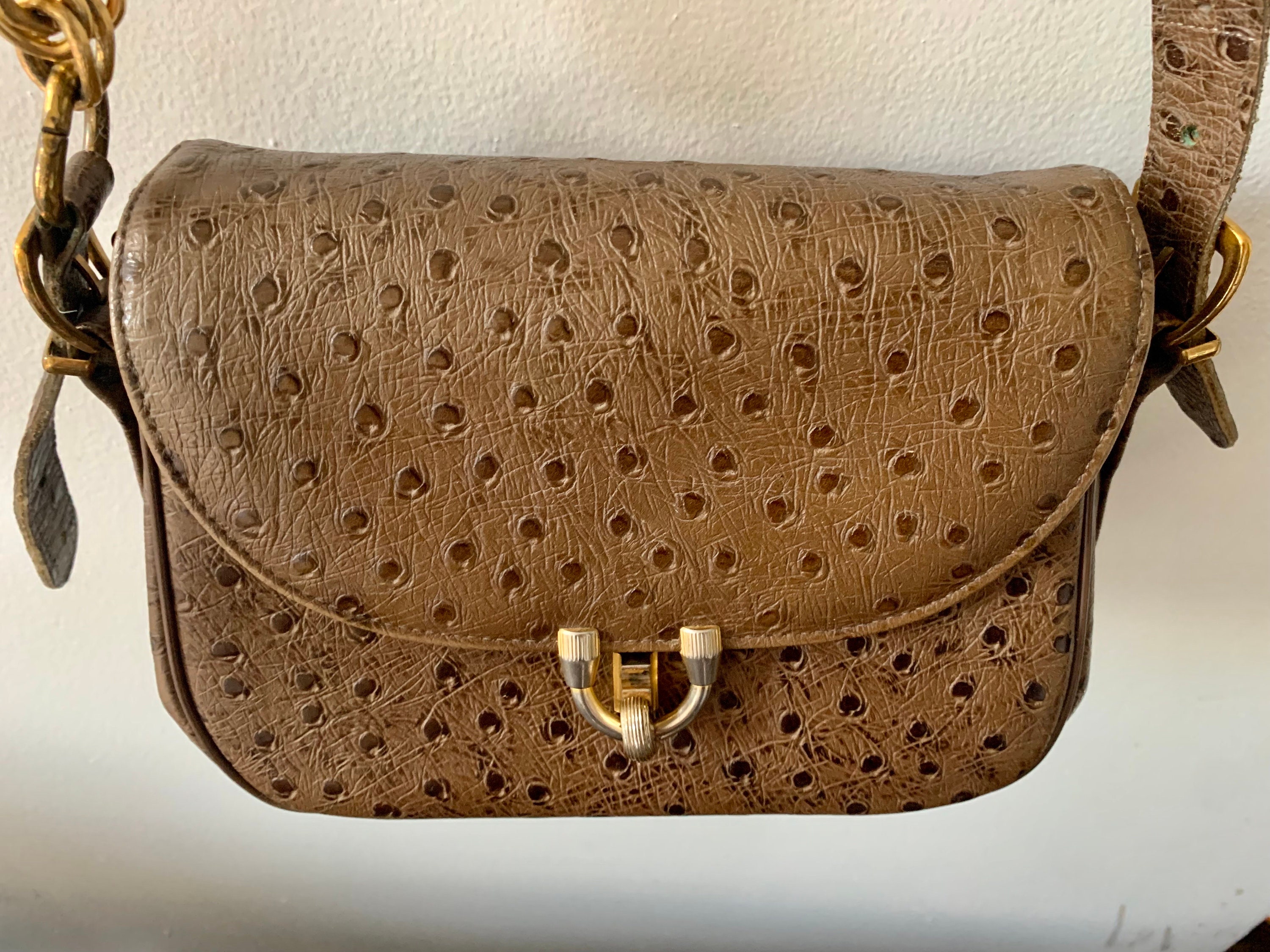 Vintage Ostrich Quill Box Bag