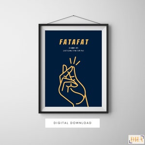 Fatafat | Hurry up | Desi Wall Art | South Asian Digital Art | Printable Art |  Digital Download | Pakistani | Indian | Comedy | Funny Art