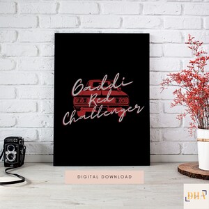 Gaddi Red Challenger / Brown Munde / Bollywood Art / Desi Wall Art / Punjabi Digital Art / Arte stampabile / Download digitale / Brampton / AP