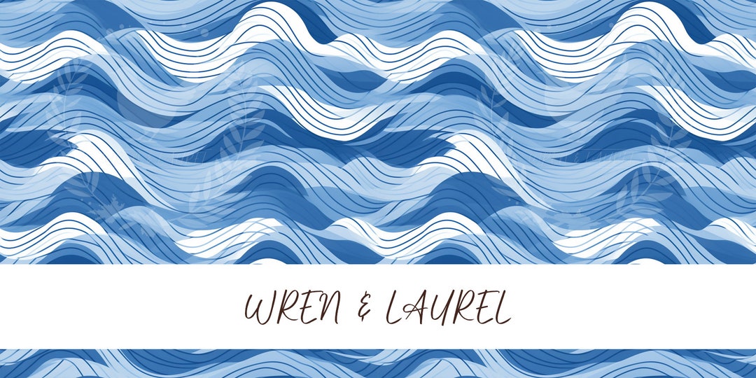 Ocean Waves Seamless Pattern, Summer Pattern for Commercial Use, Summer ...