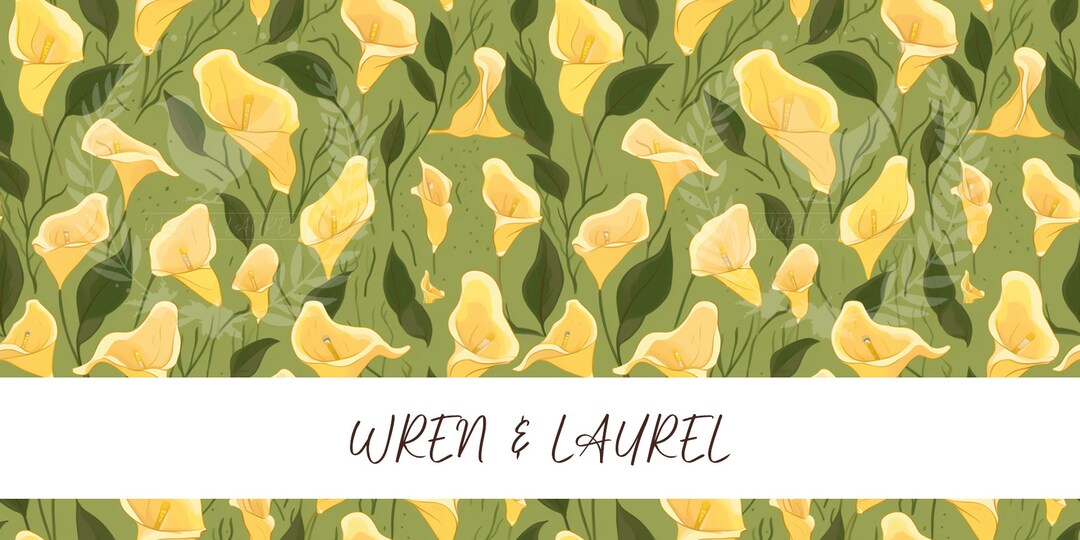 Yellow Lilly Floral Seamless Pattern, Floral Pattern for Commercial Use ...
