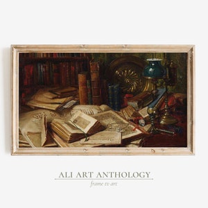 Vintage Desk Still Life Art | Samsung Frame TV Digital Download