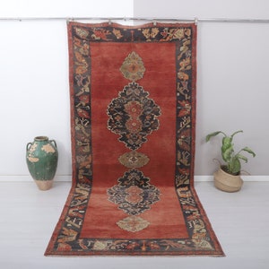 5x11 Rug, Turkish Vintage Rug, Vintage Turkish Rug, Oushak Rug, Vintage Rug,Anatolian Rug,Antique Rug,Natural Rug,Handmade Rug,Wool Rug,8150