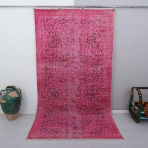 5x9 Muted Rug, Anatolian Rug, Vintage Rug, Faded Rug, Turkish Vintage Rug, Vintage Turkish Rug,Oushak Vintage Rug,Wool Rug,Turkish Rug,25072