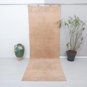 4x11 Oushak Runner, Anatolian Runner,Vintage Runner,Runner Rug,Neutral Runner,Wool Runner,Handwoven Rug,Handmade Runner,Turkish Runner,18904