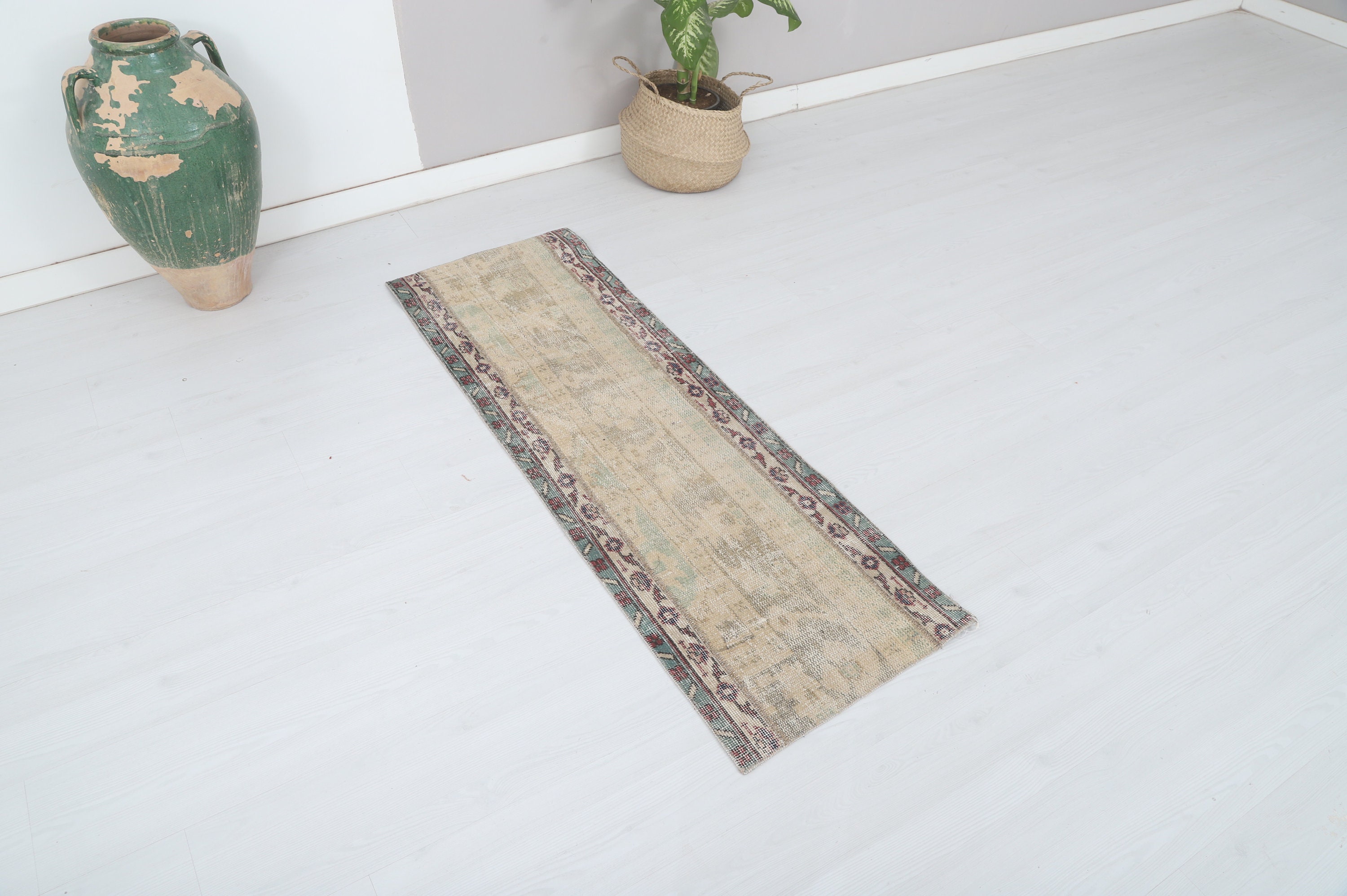 Home Decor Rug, Home Rug, Boho Rug, Area Rug, Small Rug,Turkish Rug,2x5 Rug,Anatolian Rug,2x5 Oushak Rug,2x5 Vintage Rug,Handwoven Rug,8565