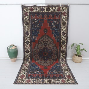 Turkish Rug 5x11, Vintage Rug 5x11, Turkish Vintage Rug, Vintage Turkish Rug, Oushak Rug, Handmade Rug,5x11 Rug,Anatolian Rug,Soft Rug,8617