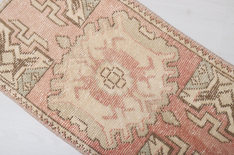 Anatolian Rug,2x3 Oushak Rug, Vintage Rug, Mini Turkish Rug,bath Mat