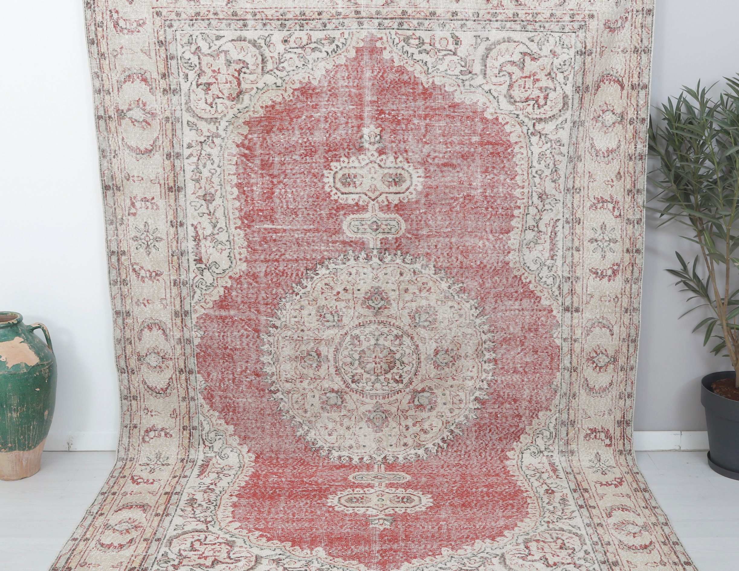 7x10 Turkey Rug, Contemporary Rug, Rug for Living Room, 7x10 Vintage