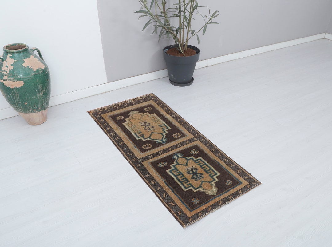 2x5 Brown Rug, Soft Unique Rug, Handmade Rug 2x5, Area Rug, Top Quality ...