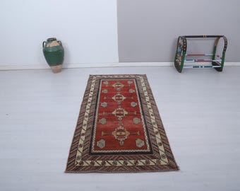 Oushak vintagematta, 3x7 matta, turkisk vintagematta, vintage turkisk matta, turkisk Oushakmatta, anatolisk mjuk matta, handgjord matta, naturlig matta, 34326