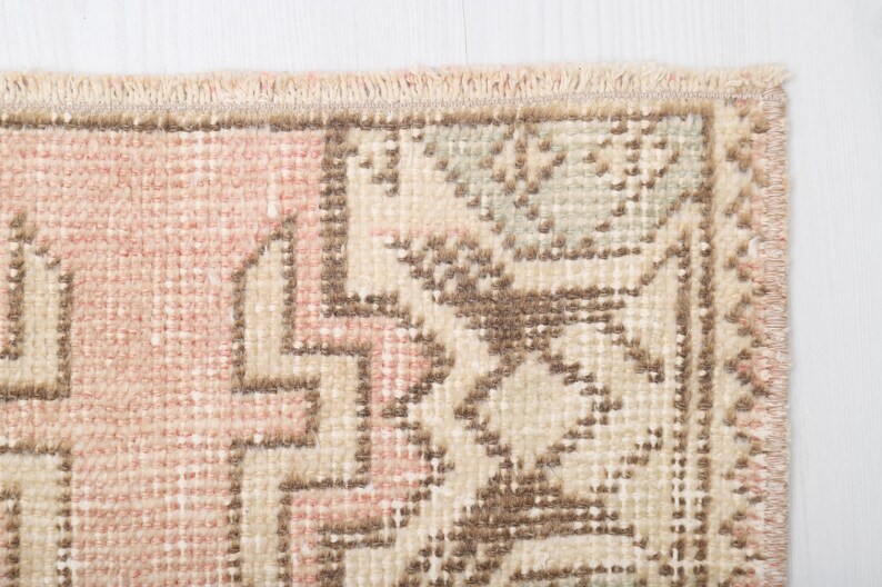 Anatolian Rug,2x3 Oushak Rug, Vintage Rug, Mini Turkish Rug,bath Mat