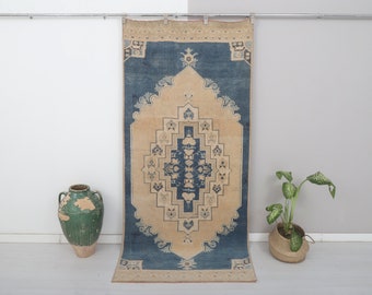 Oushak Rug 4x8, Area Rug 4x8, Turkish Rug, Vintage Rug, 4x8 Rug, Wool Rug 4x8, Handmade Rug,Rustic Rug,Living Room Rug,Handwoven Rug, 7096