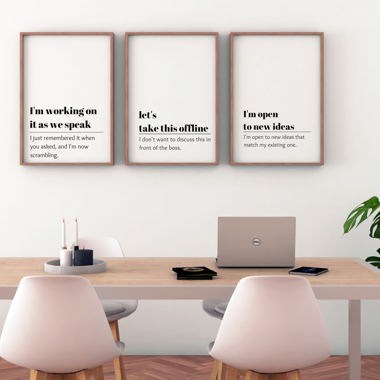 Corporate Wall Art Decoding Office Phrases Office Wall Decor Funny Home ...