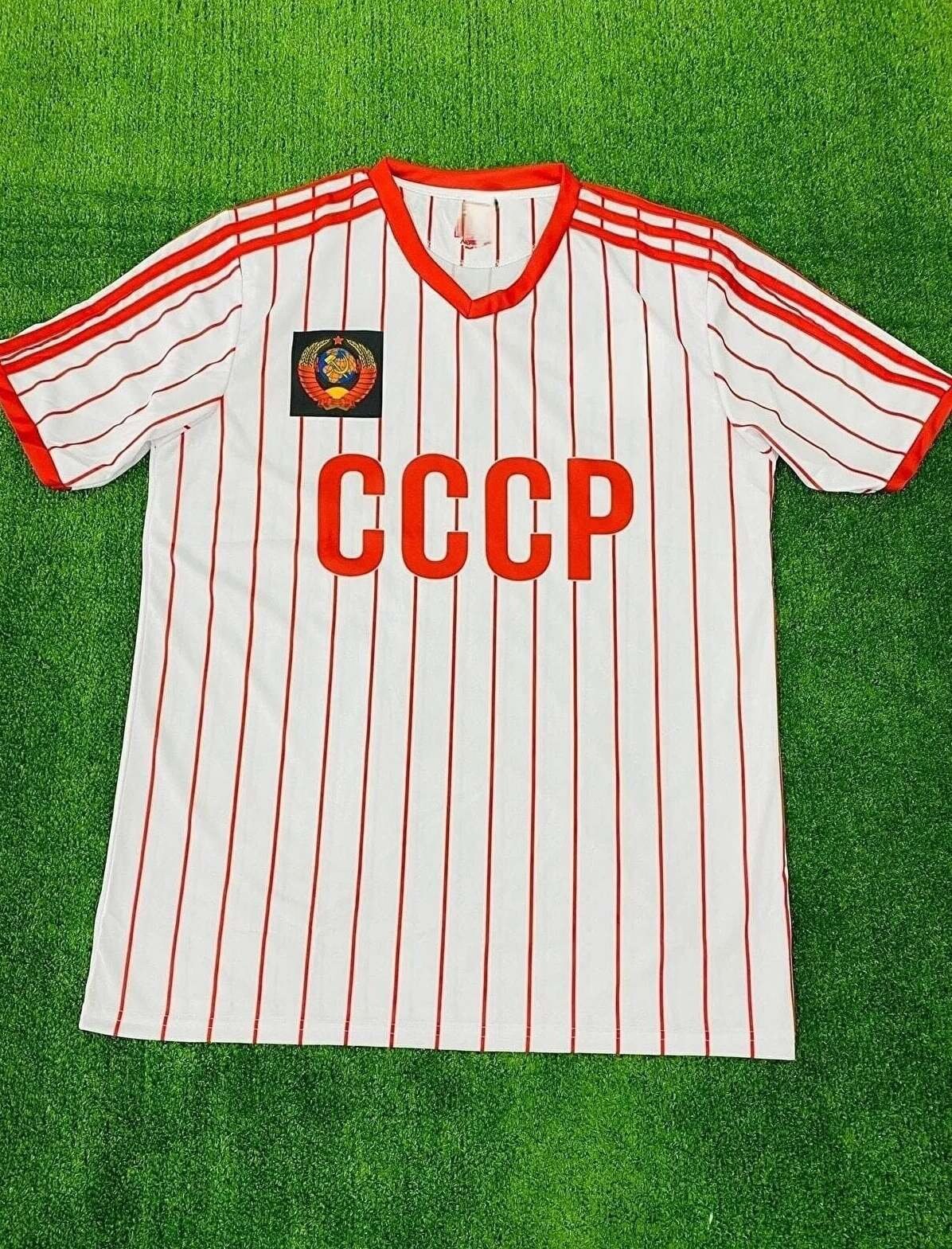 Football shirt soccer FC CCCP / USSR Home 1989/1990/1991 Adidas Vintage Retro L
