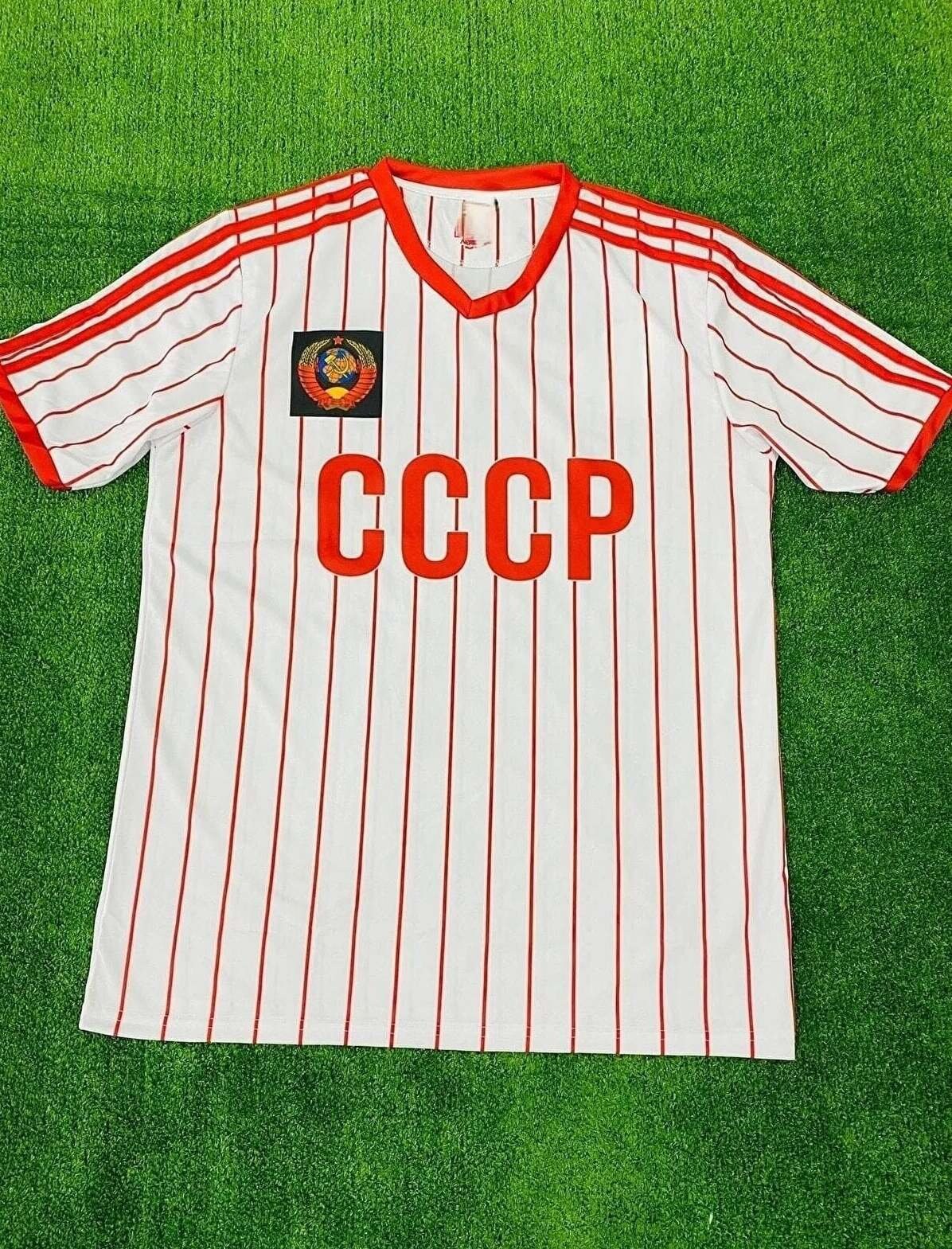 Football shirt soccer FC CCCP / USSR Home 1989/1990/1991 Adidas Vintage  Retro L