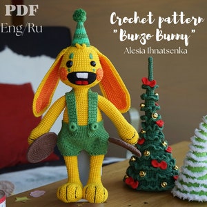 Bunzo Bunny Crochet Pattern DIGITAL PATTERN ONLY -  Hong Kong