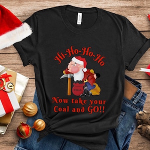 Grumpy Christmas Snow White and Seven Dwarfs Disney World Shirt, Xmas Holiday Season Grump Coal TShirt, Disneyland Christmas Present T-Shirt