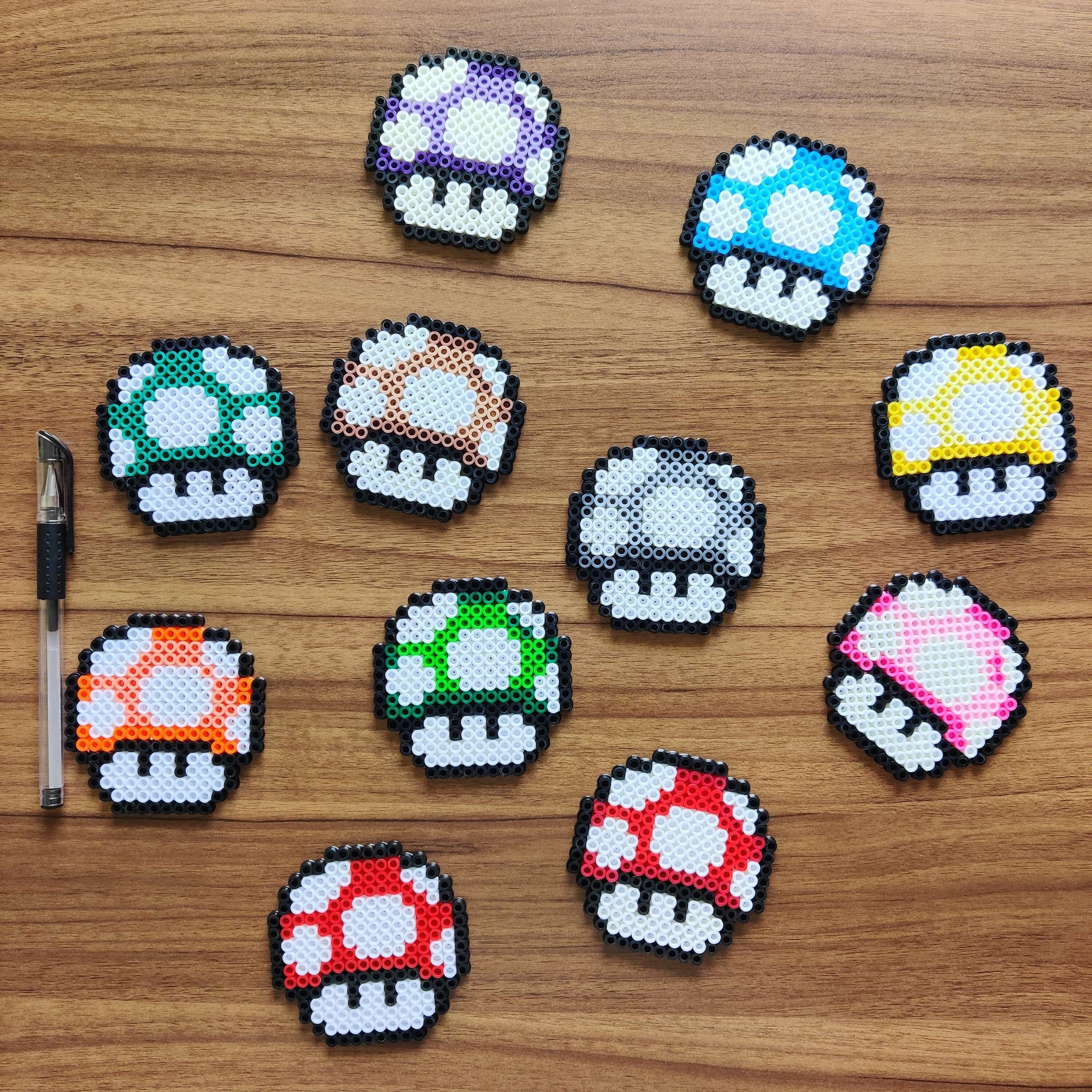 Mario Mushroom Perler Beads - Etsy